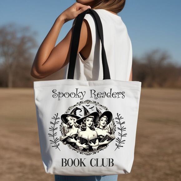 Large Witchy Tote Bag for Readers, Book Lovers, Bibliophiles - Picture 2 of 2
